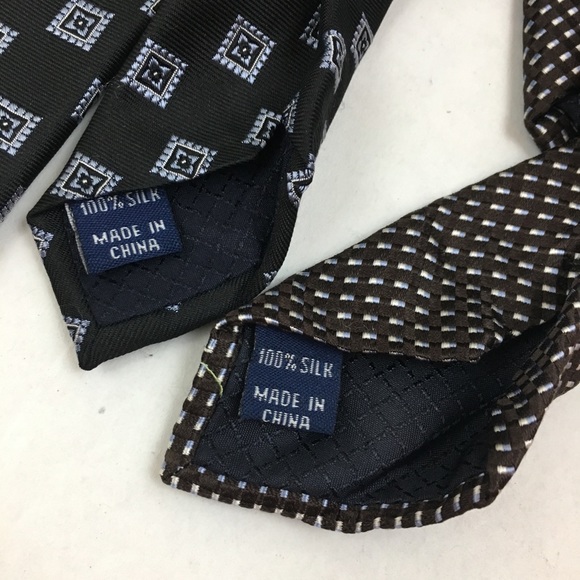 ✨5 FOR $25✨  Club Room Silk Print Tie Bundle of 2 - Picture 5 of 5